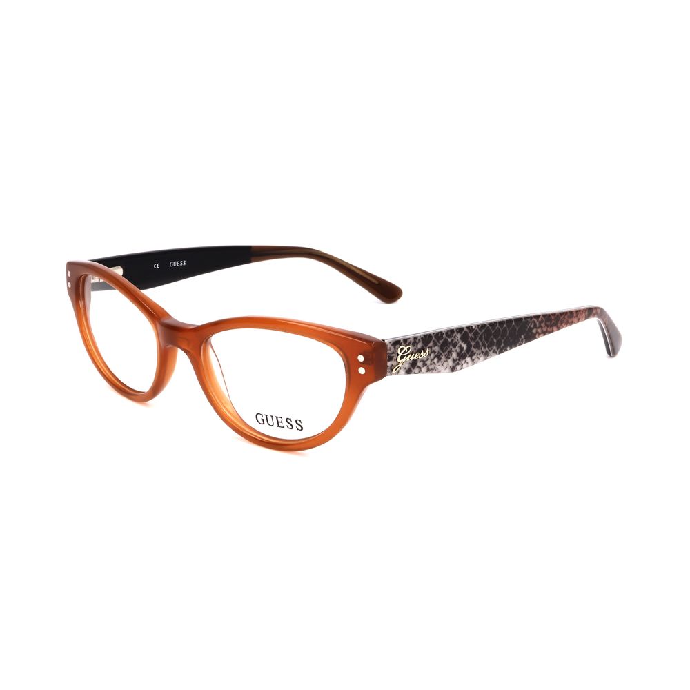 Guess Unisex Optical Glasses – Amber Square Frame, 51mm