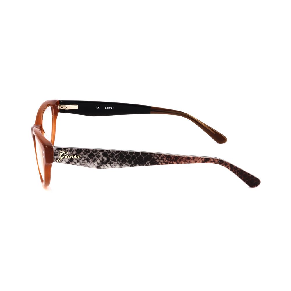 Guess Unisex Optical Glasses – Amber Square Frame, 51mm