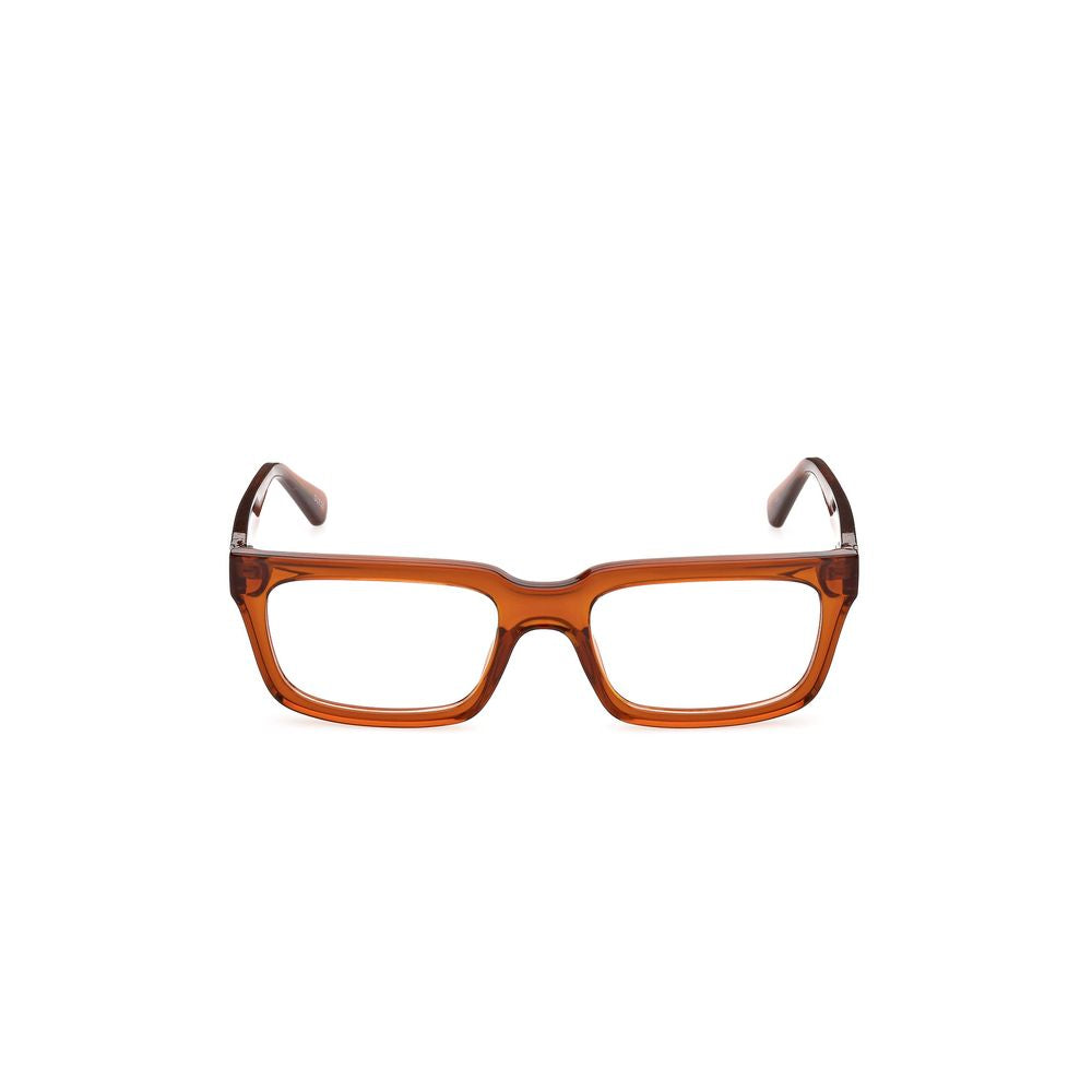 Guess Brown Injected Frames – Square Full-Rim Optical Glasses