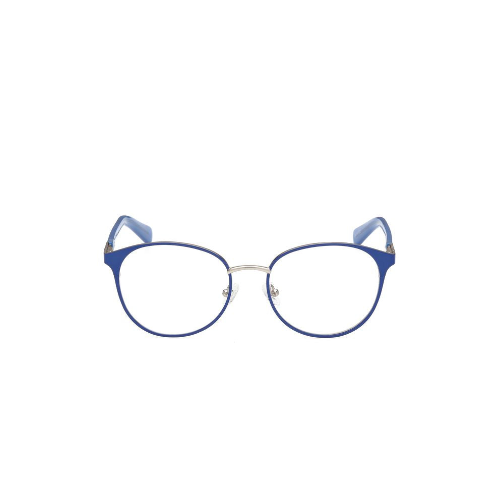 Guess Women's Blue Metal Frames – Square Full-Rim, 54mm