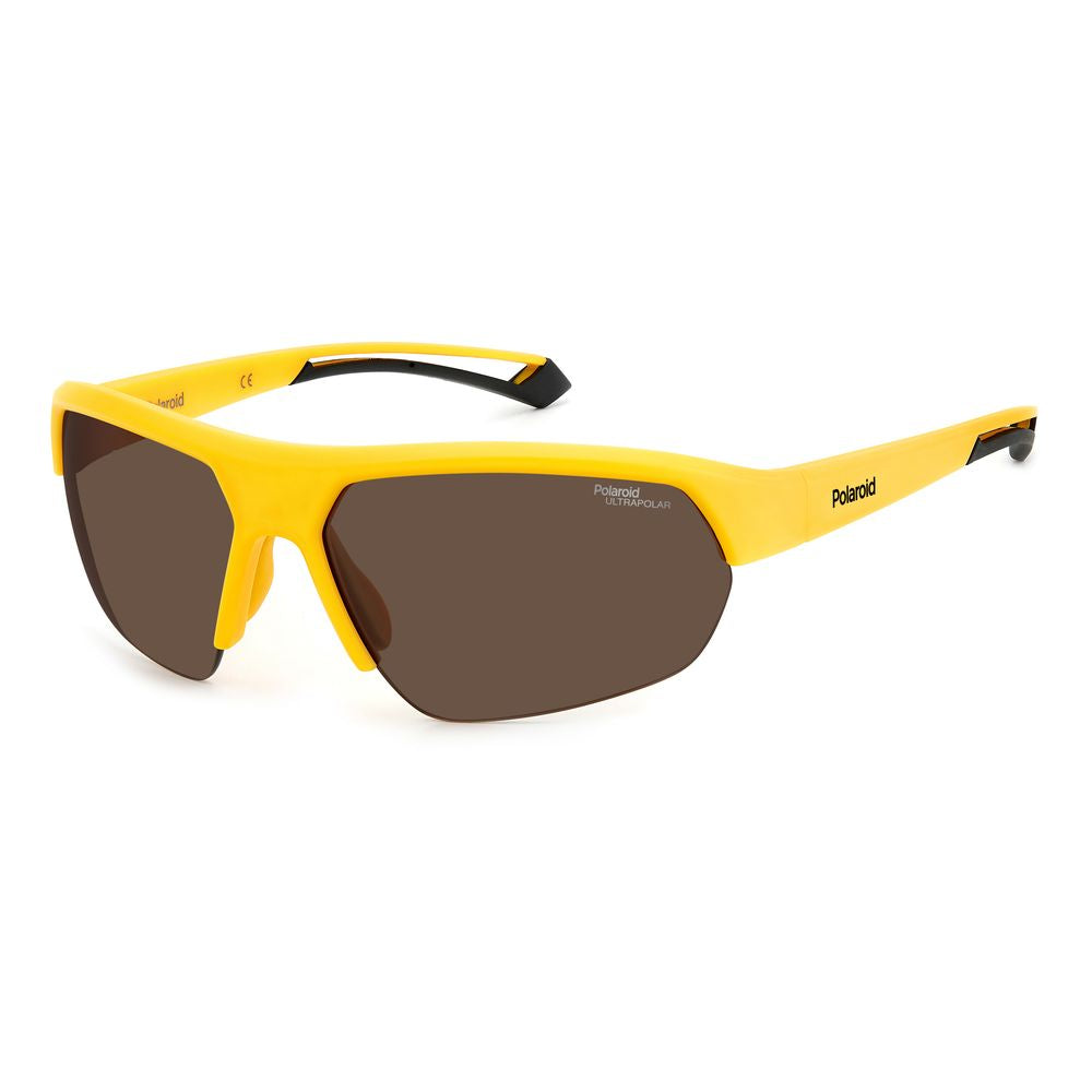 Polaroid Unisex Yellow Resin Sunglasses – 65mm Stylish Protection