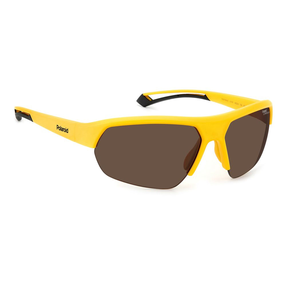 Polaroid Unisex Yellow Resin Sunglasses – 65mm Stylish Protection
