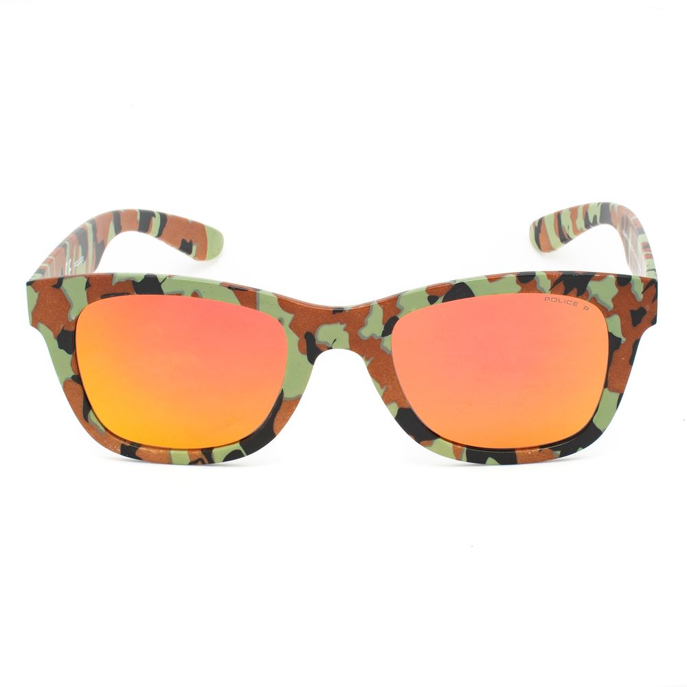 Police Multicolor Injected Sunglasses – Unisex Camouflage Design