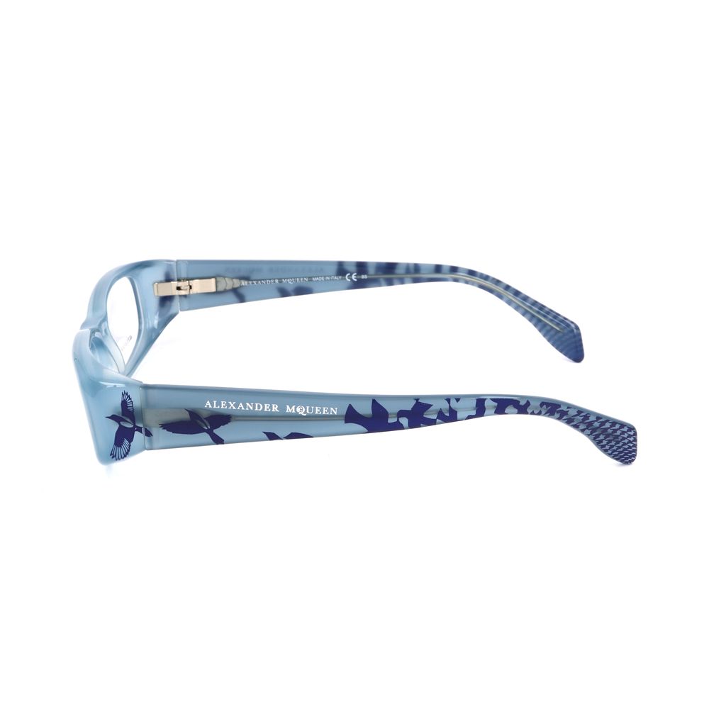 Alexander McQueen Blue Acetate Glasses – 53mm