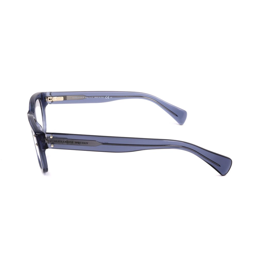 Alexander McQueen Blue Acetate Glasses – 52mm
