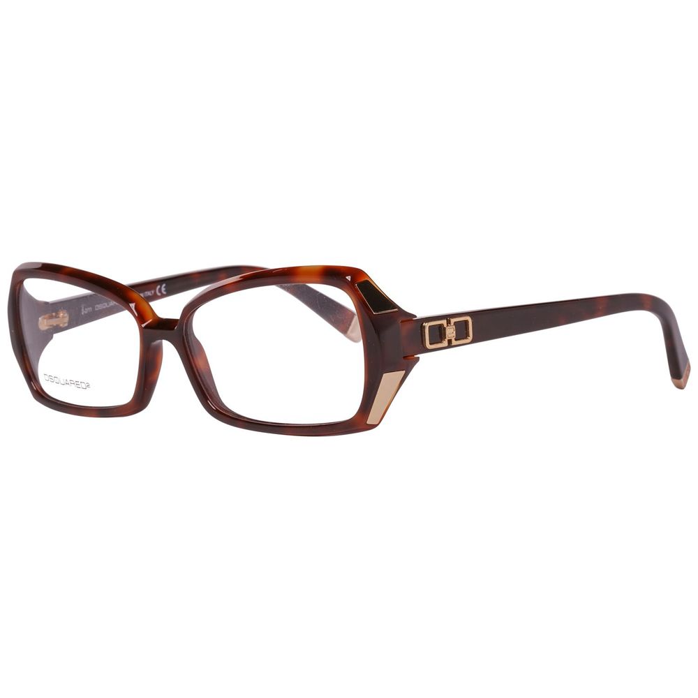 Dsquared² Brown Plastic Square Full-Rim Frames