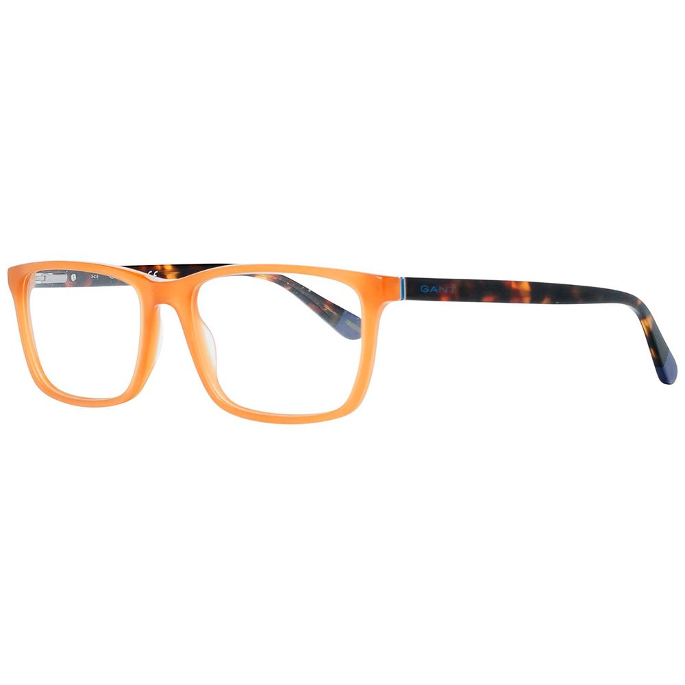 Gant Brown Plastic Frames - Square Full-Rim Design