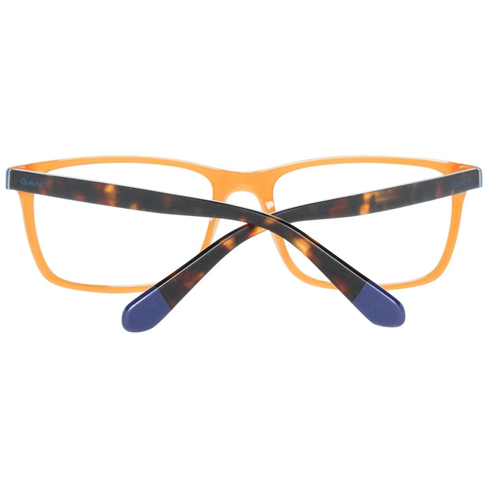 Gant Brown Plastic Frames - Square Full-Rim Design