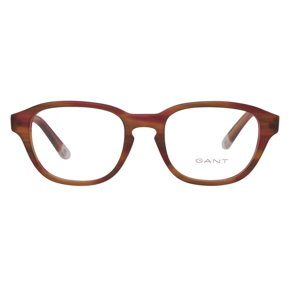 Gant Brown Plastic Frames - Square Full-Rim