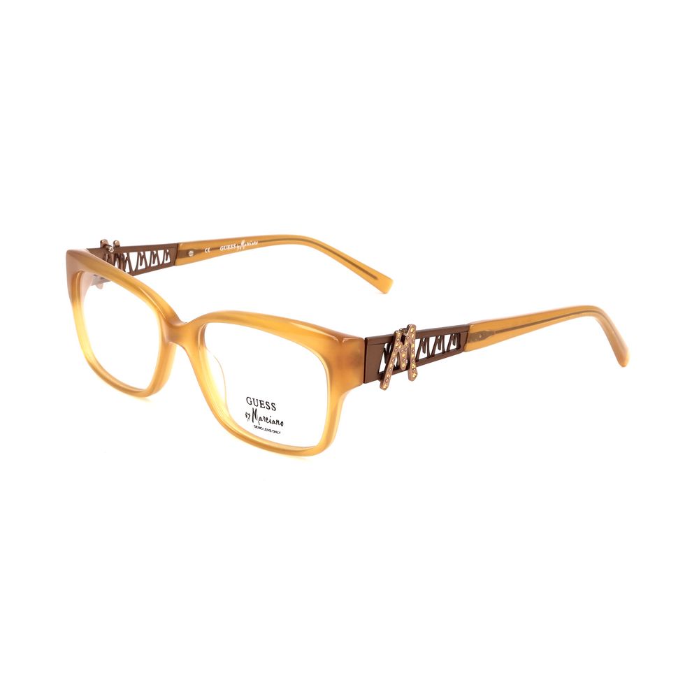 Marciano by Guess Orange Plastic Demo Lens Optical Glasses – Square Frame