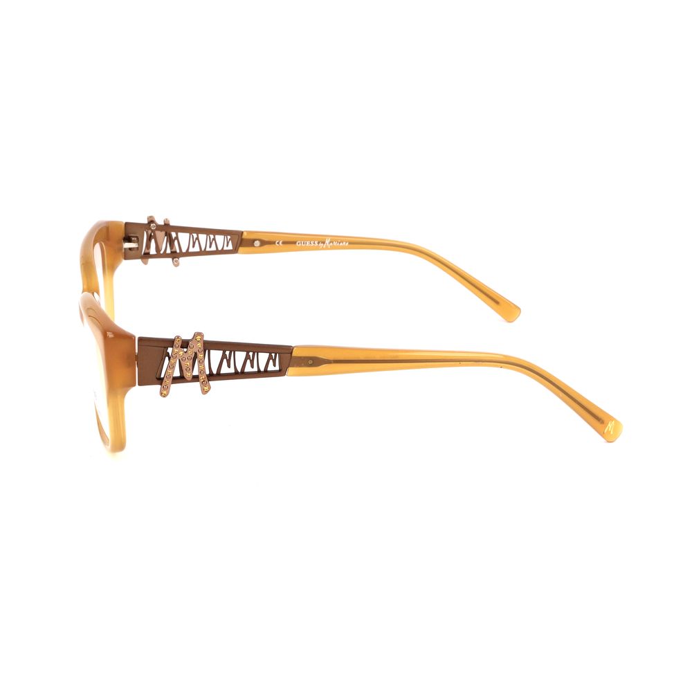 Marciano by Guess Orange Plastic Demo Lens Optical Glasses – Square Frame