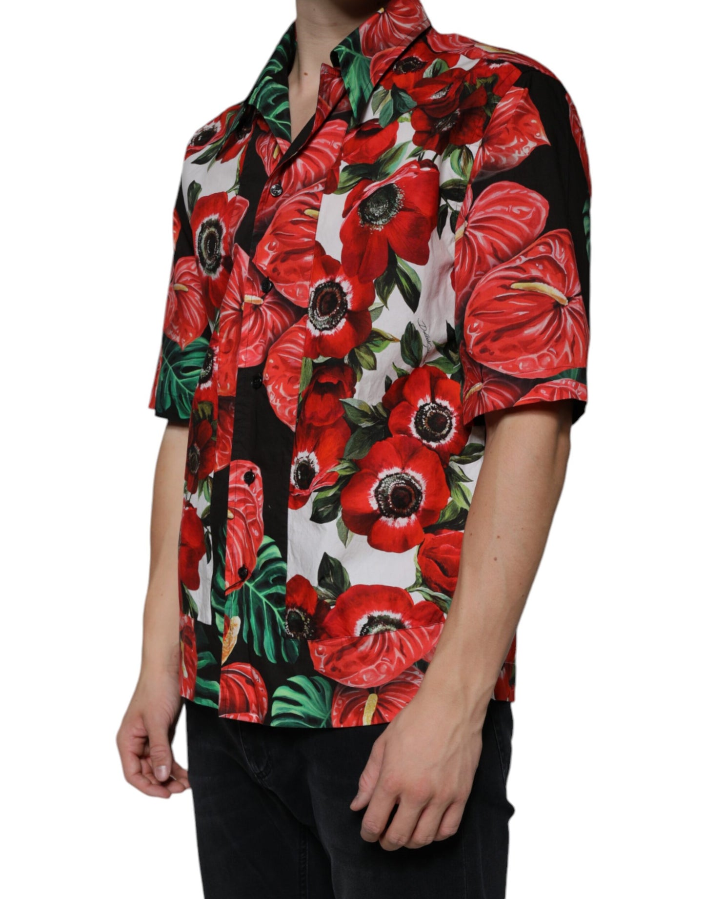 - Multicolor Anemone Button Down Casual Shirt