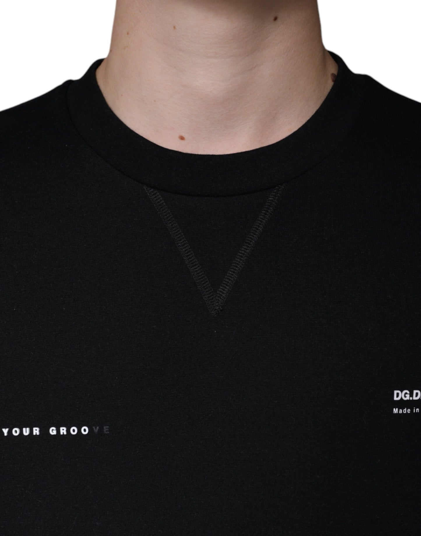 - Black Logo Print CrewNeck Sweatshirt Sweater
