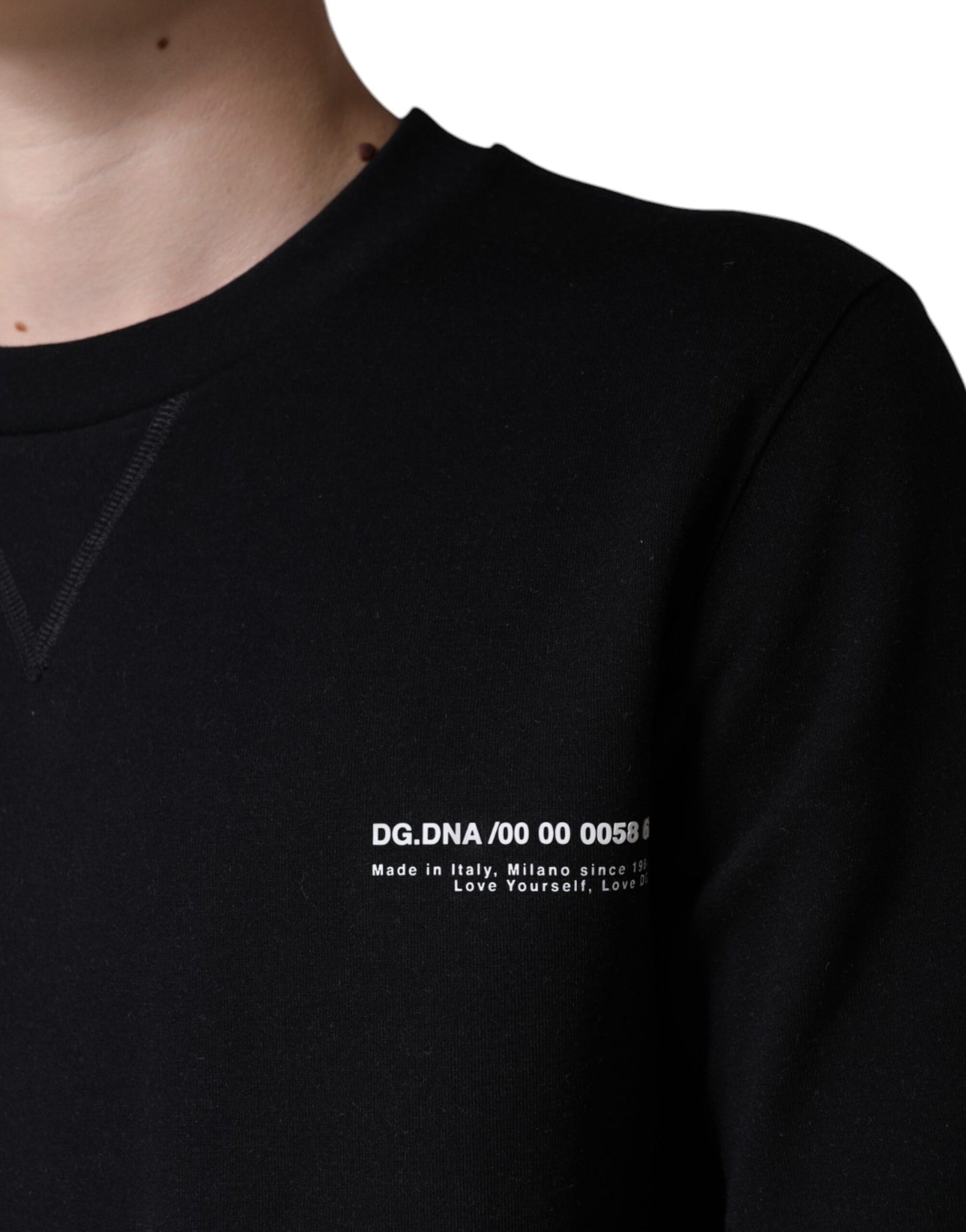 - Black Logo Print CrewNeck Sweatshirt Sweater