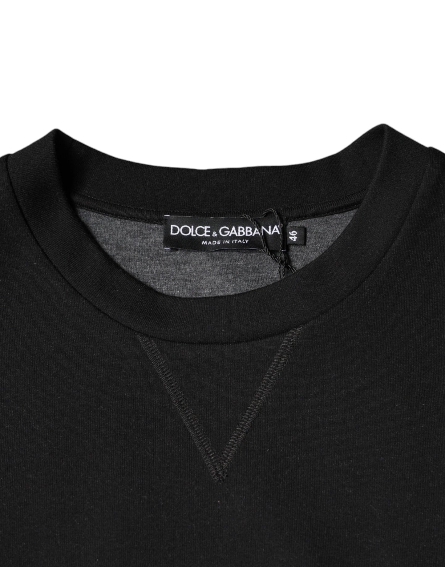- Black Logo Print CrewNeck Sweatshirt Sweater