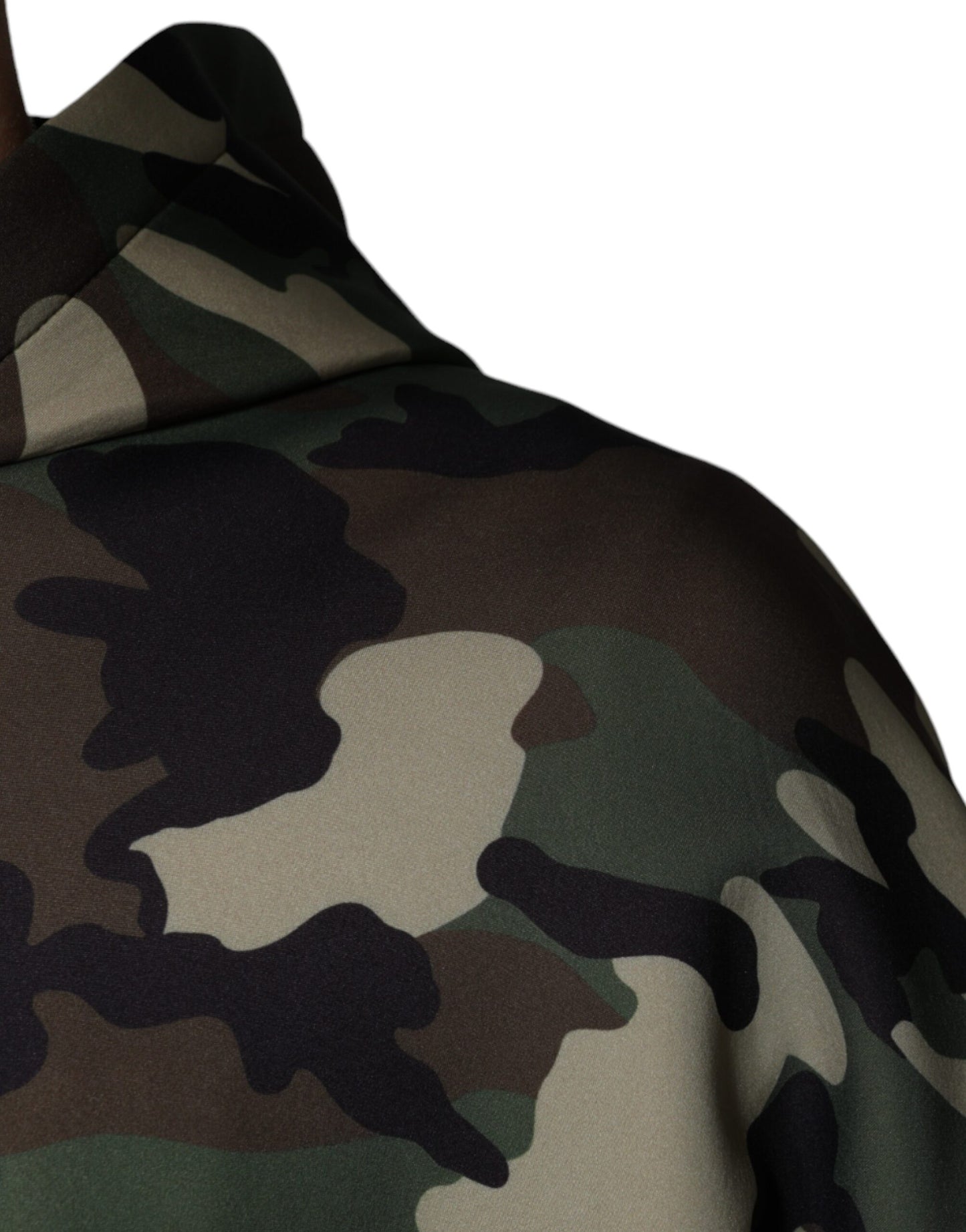 - Multicolor Camouflage Hooded Sweatshirt Sweater