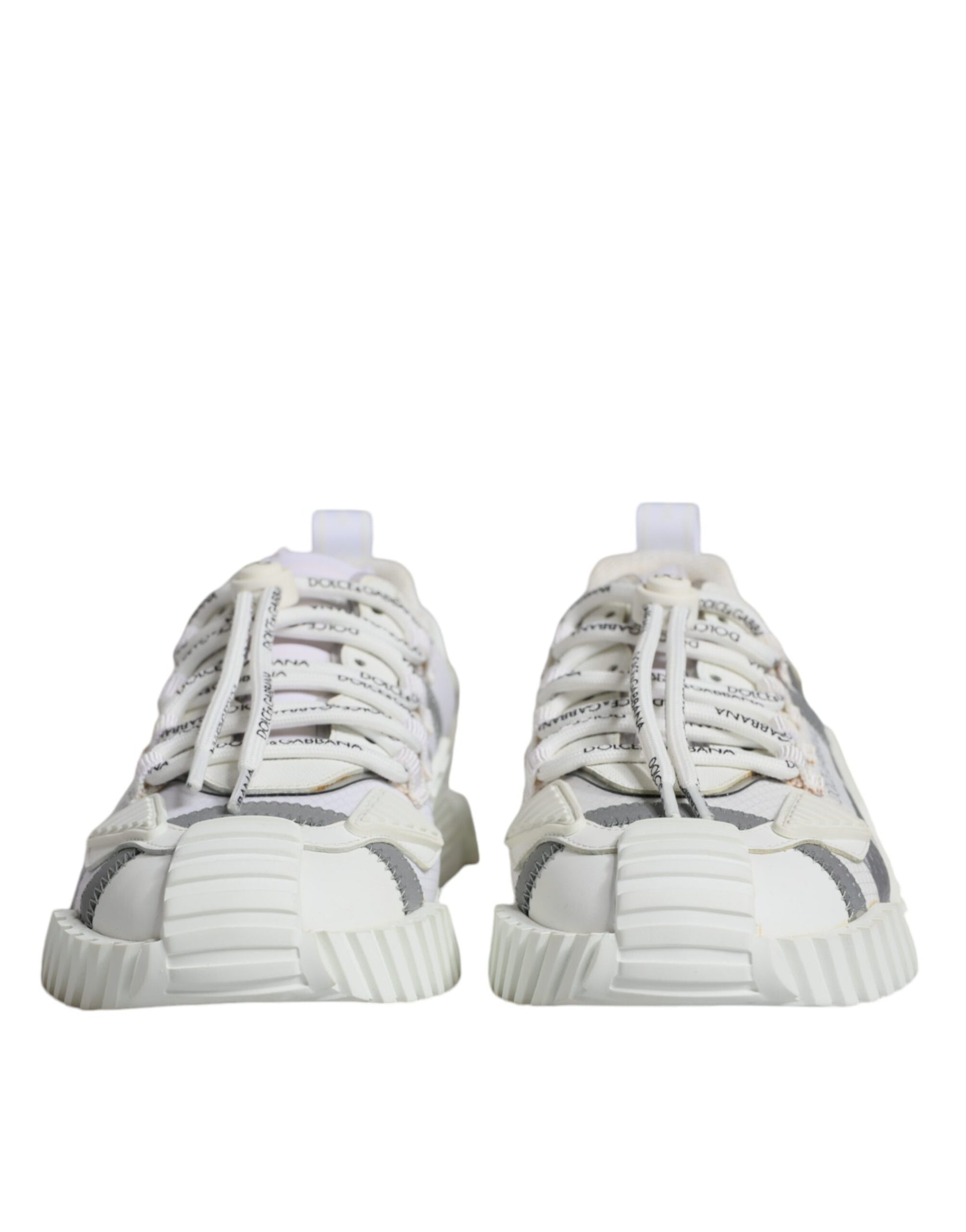 Dolce & Gabbana White Lace Up Low Top NS1 Sneakers