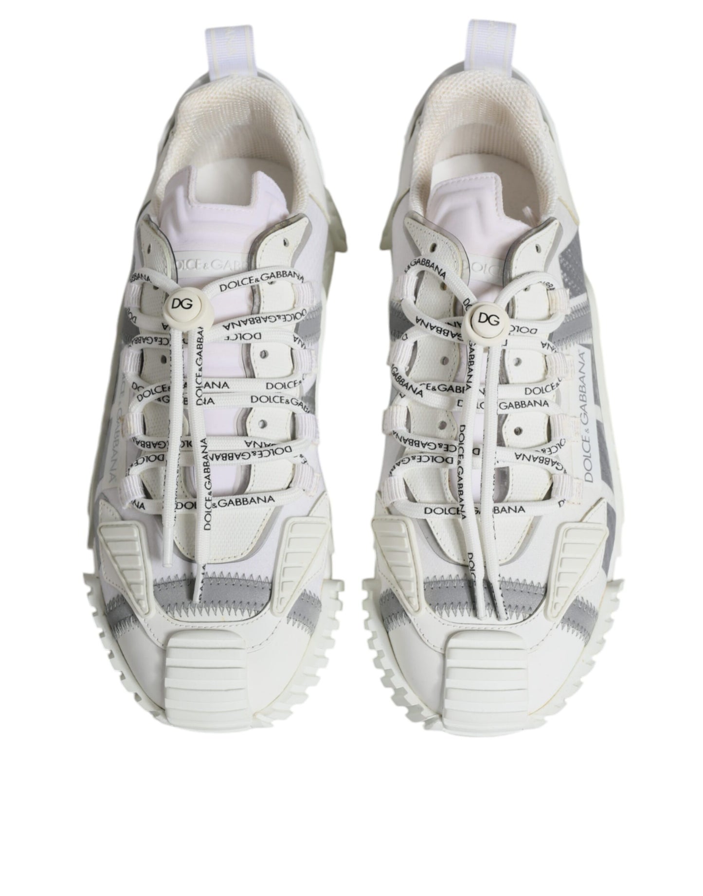 Dolce & Gabbana White Lace Up Low Top NS1 Sneakers