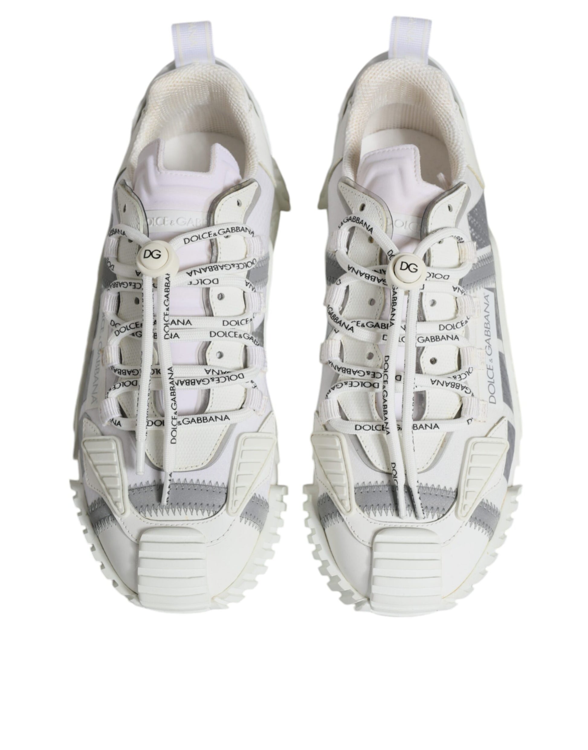 Dolce & Gabbana White Lace Up Low Top NS1 Sneakers
