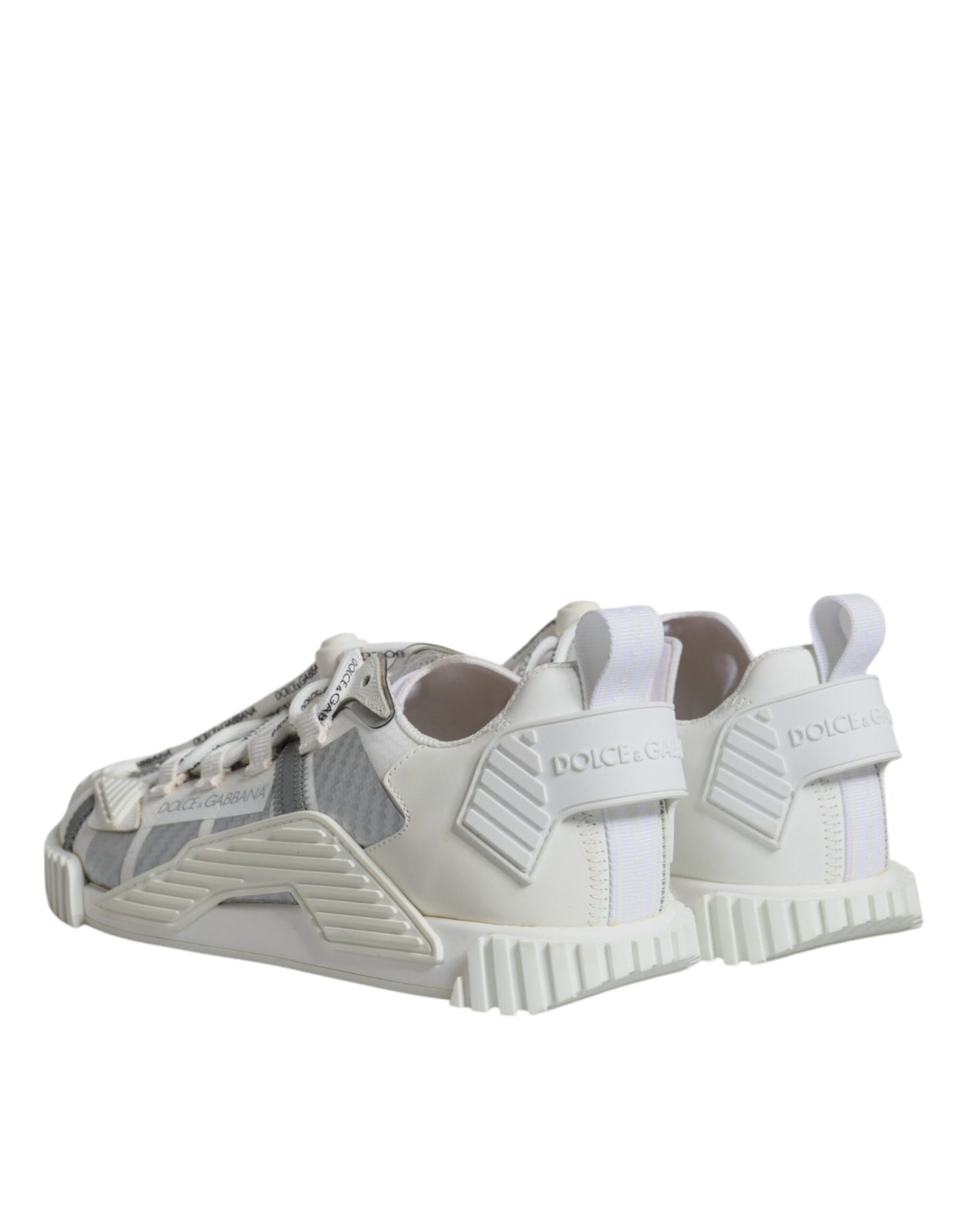 Dolce & Gabbana White Lace Up Low Top NS1 Sneakers