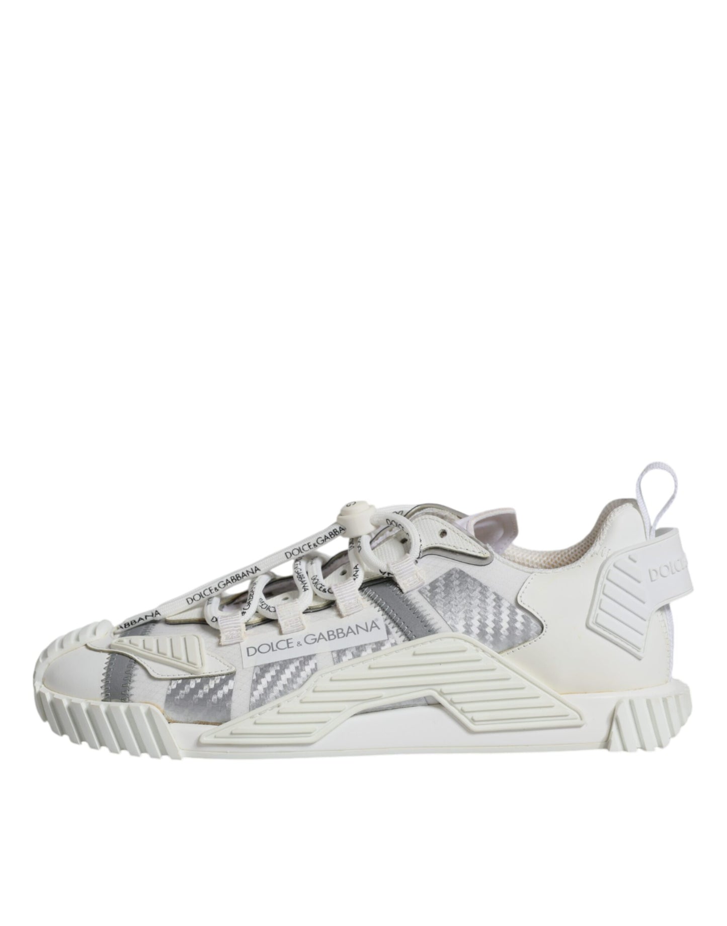 Dolce & Gabbana White Lace Up Low Top NS1 Sneakers