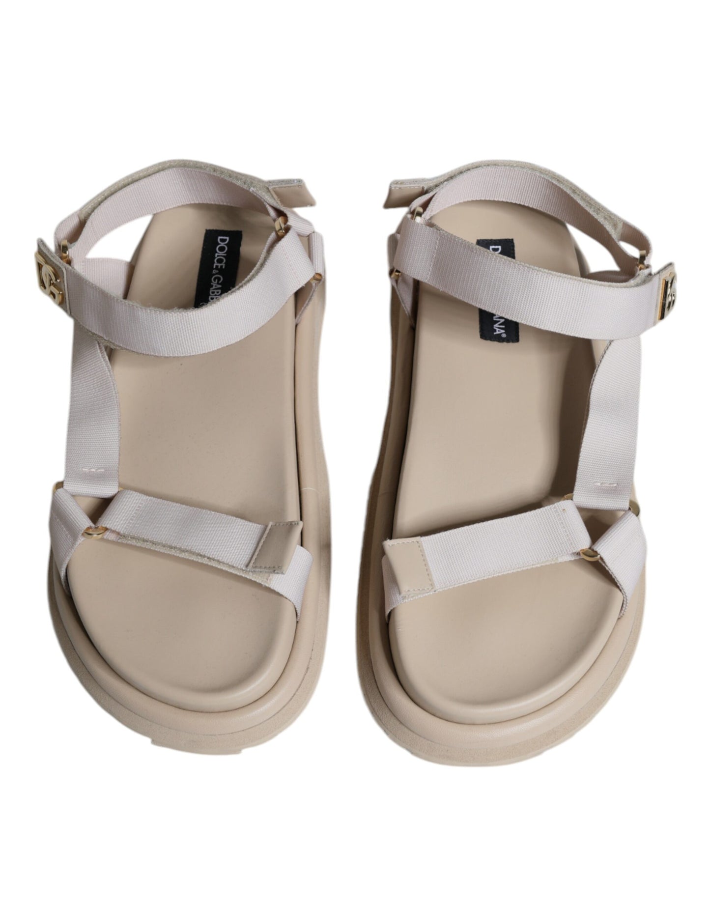 - Beige Nappa Devotion Strap Men Sandals Shoes