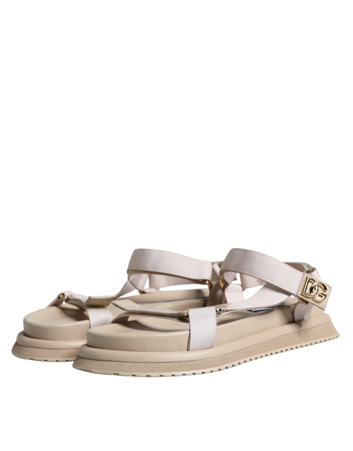 - Beige Nappa Devotion Strap Men Sandals Shoes