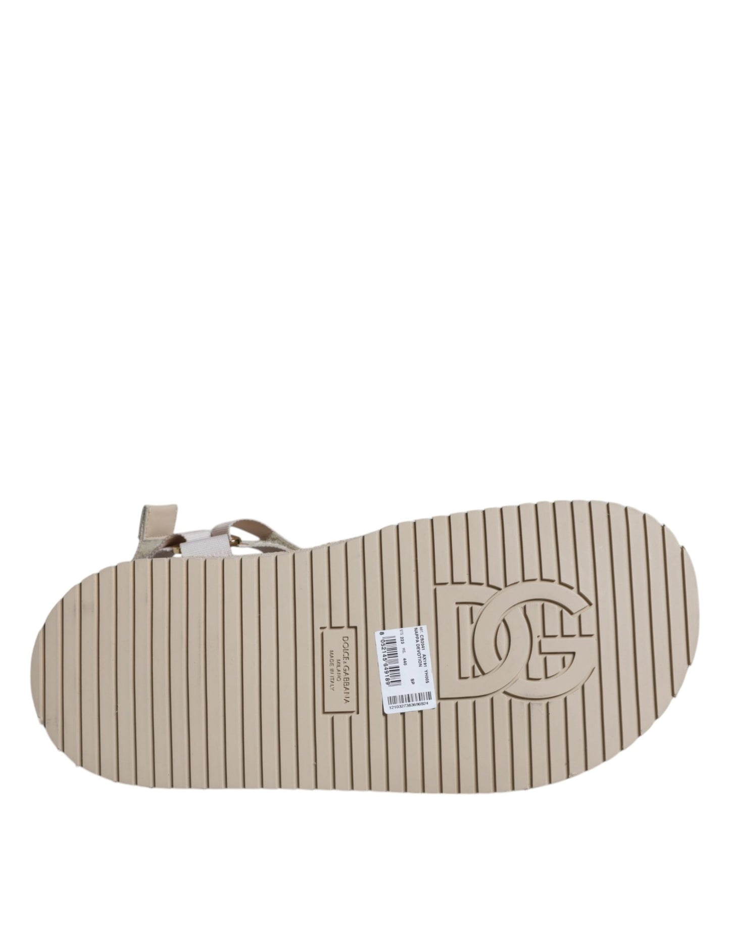 - Beige Nappa Devotion Strap Men Sandals Shoes