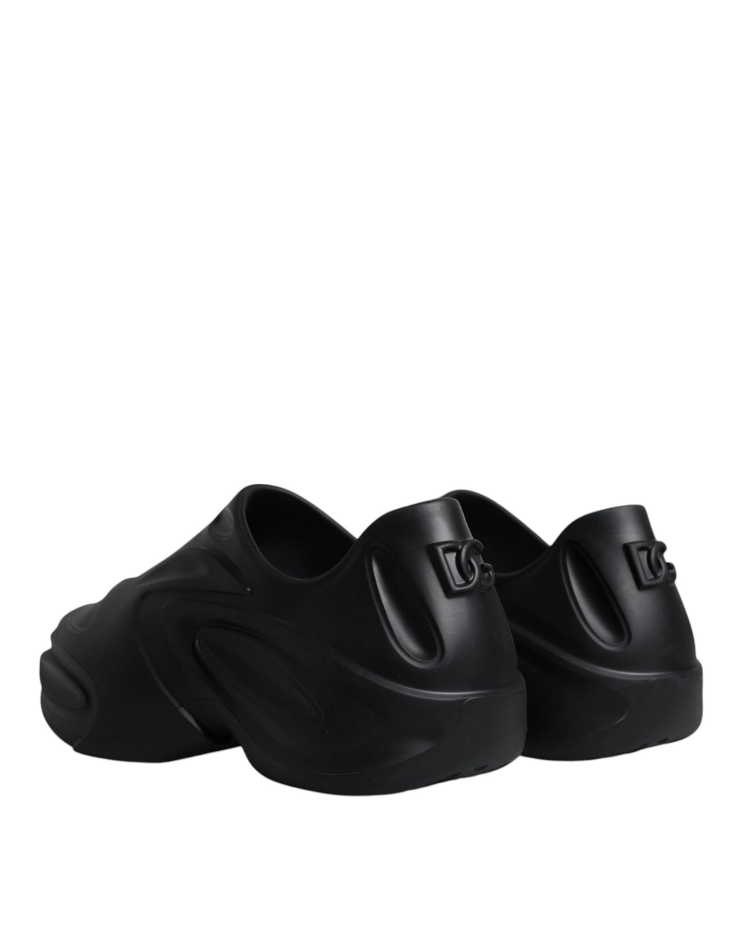 - Black Foiled Rubber Toy Low Top Sneakers Shoes