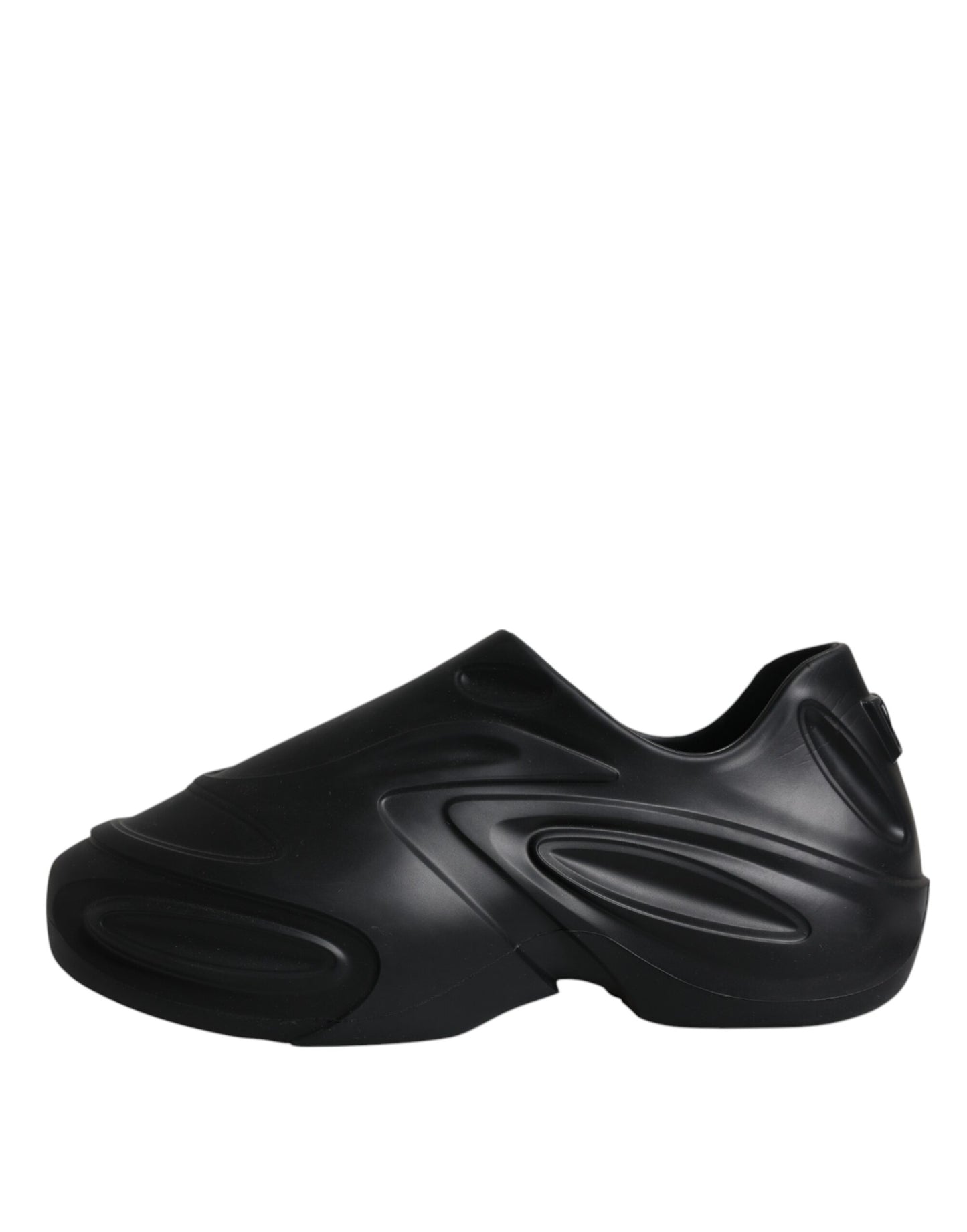 - Black Foiled Rubber Toy Low Top Sneakers Shoes