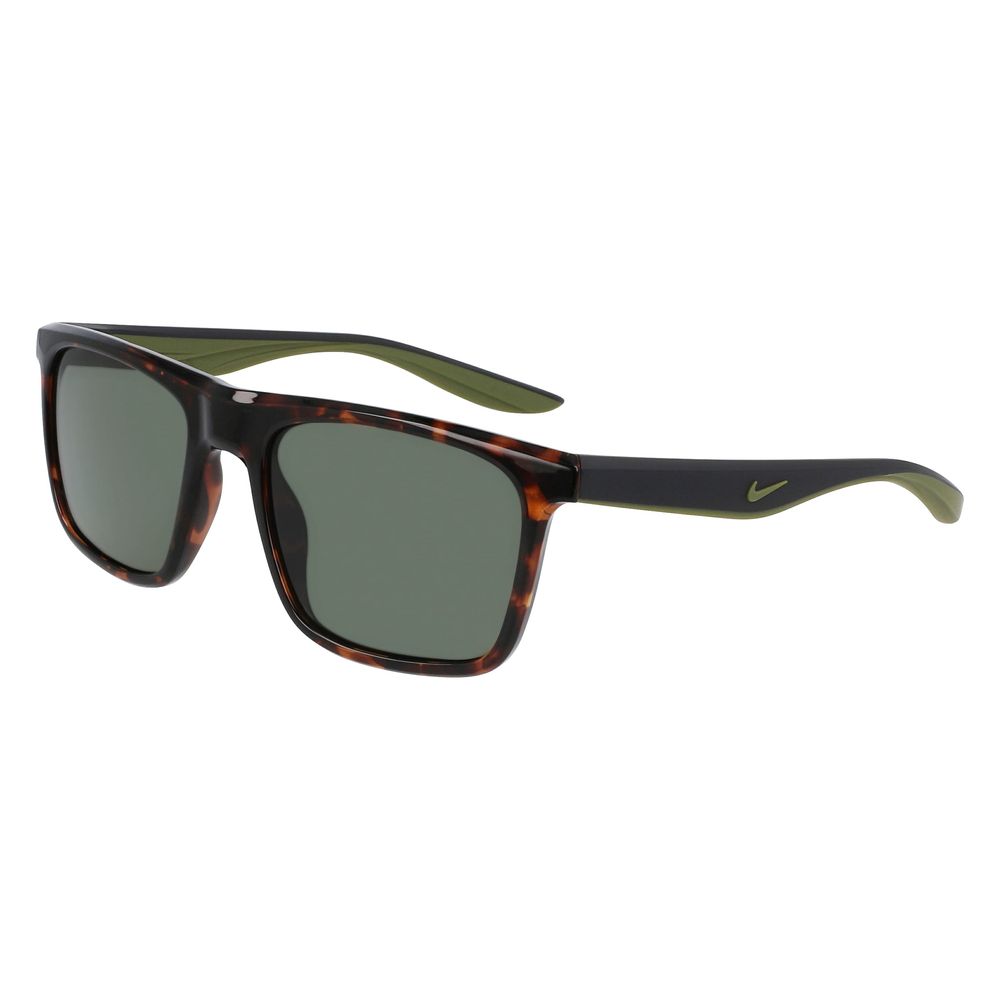 Nike Black Metal Sunglasses – Chic Black Frame with Brown Lenses, 54mm