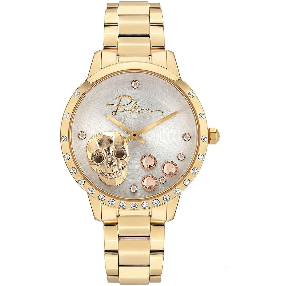 Police Women's Gold Skull Detail Stainless Steel Watch – 36mm