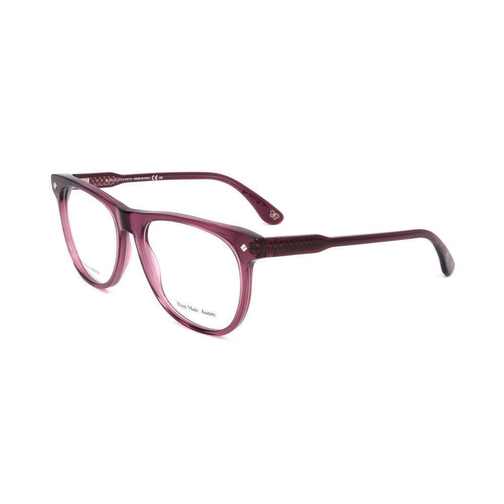 Bottega Veneta Acetate Square Full-Rim Frames Purple