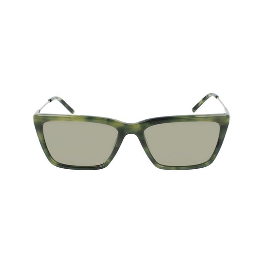 DKNY Women’s Sunglasses – Green Acetate Frame, Clear Lenses