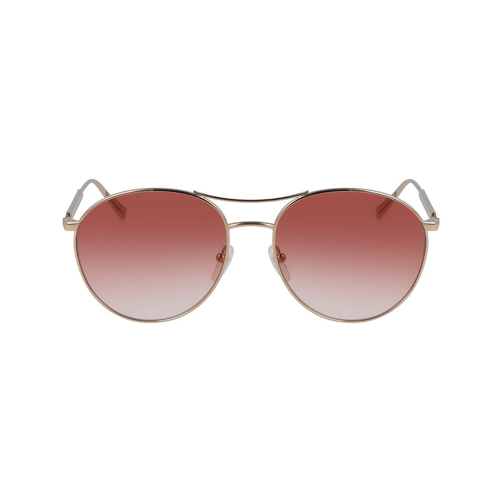 Longchamp Rose Gold Metal Sunglasses – Chic Pink Gold Design