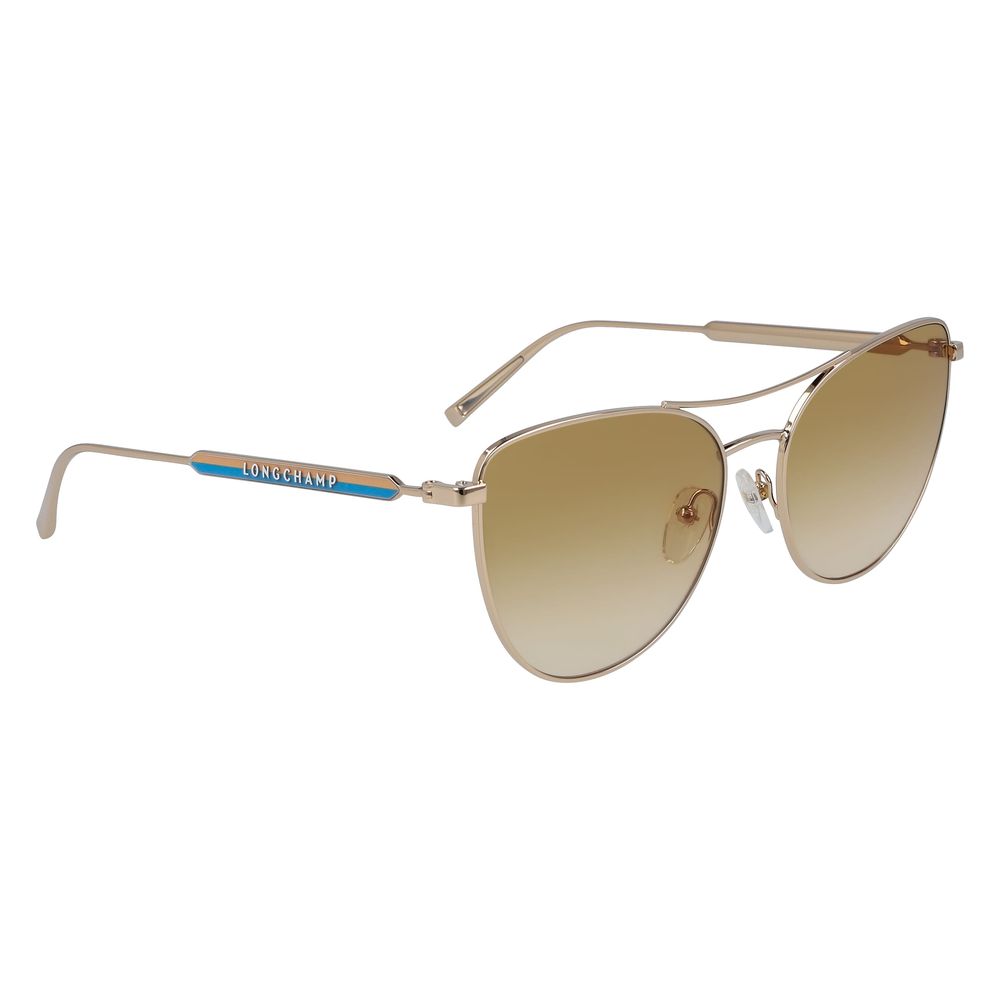 Longchamp Metal Sunglasses – Yellow Dial with Degraded Lenses
