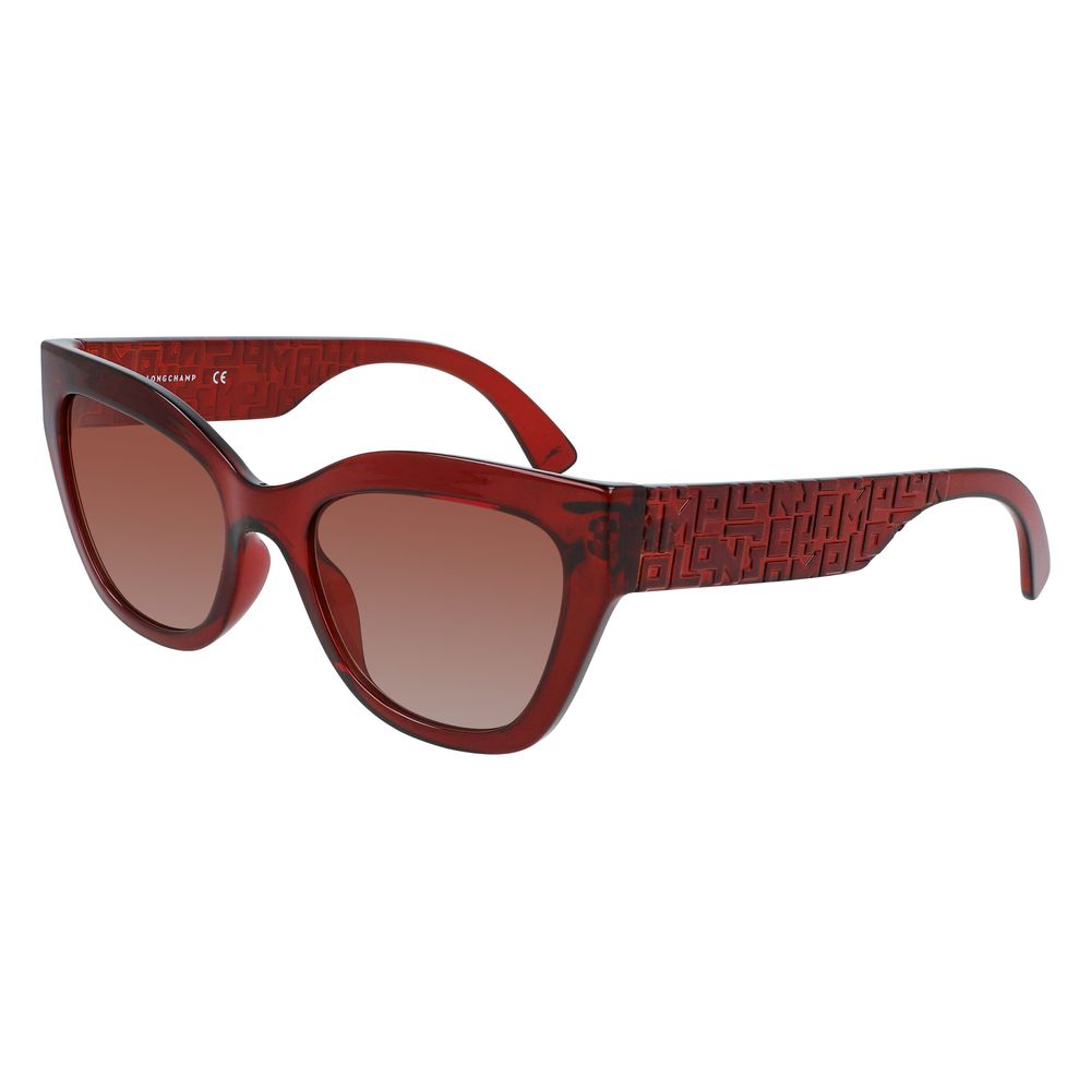 Longchamp Red Injected Sunglasses – Bold Red Frame with Degraded Lenses