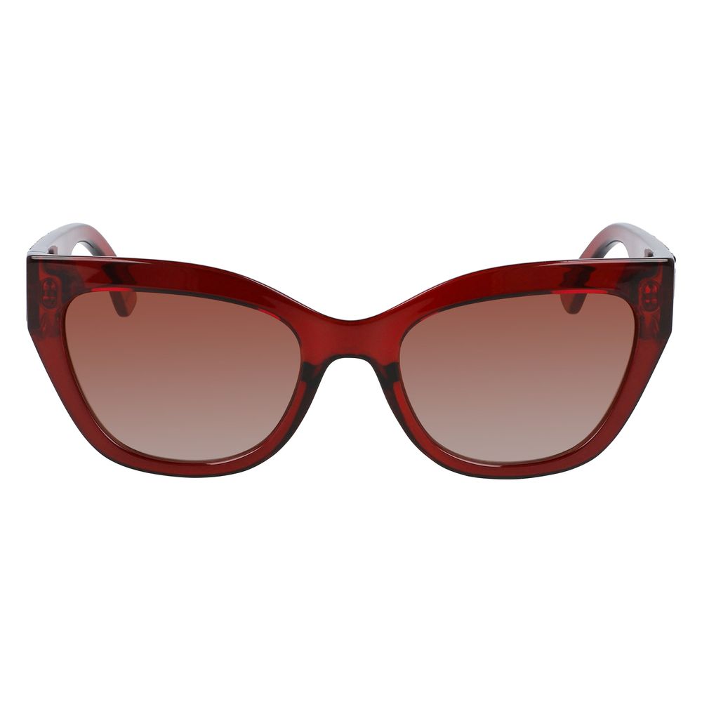 Longchamp Red Injected Sunglasses – Bold Red Frame with Degraded Lenses