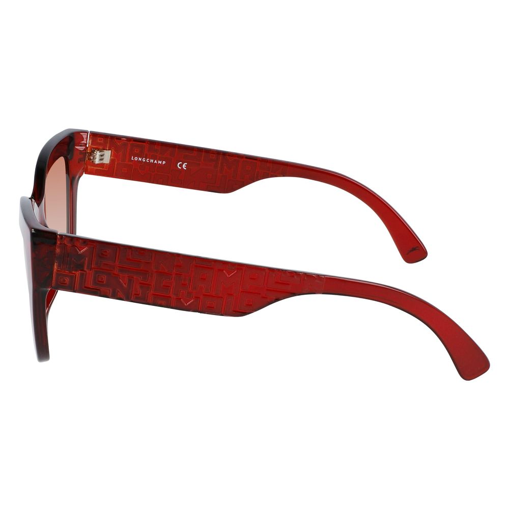 Longchamp Red Injected Sunglasses – Bold Red Frame with Degraded Lenses