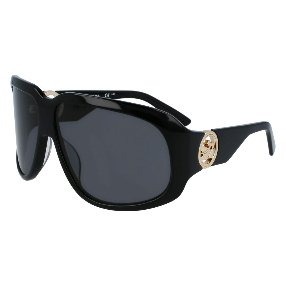 Longchamp Black Acetate Sunglasses – Chic Black Frames with Grey Lenses