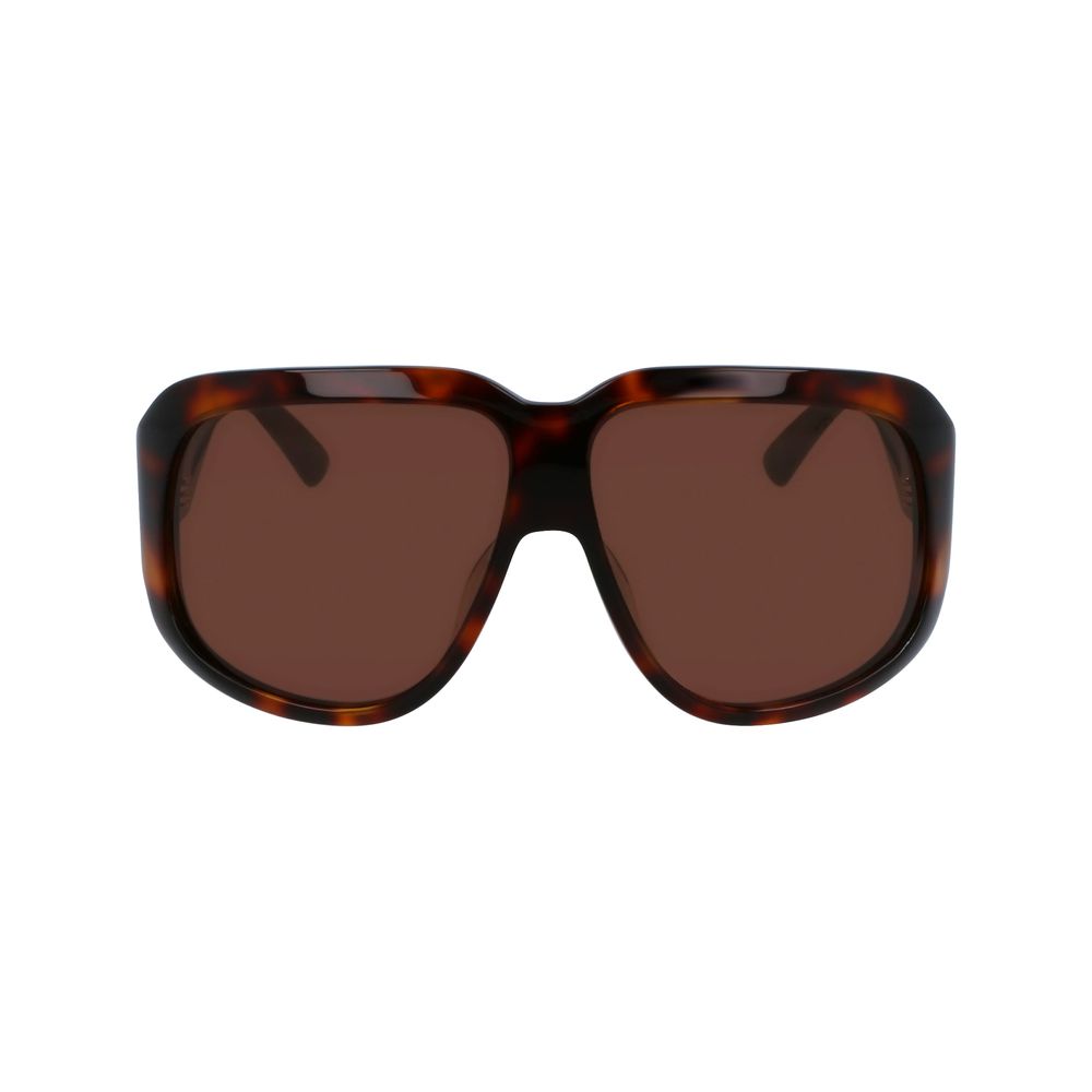 Longchamp Brown Acetate Sunglasses – Chic Oversized Frames