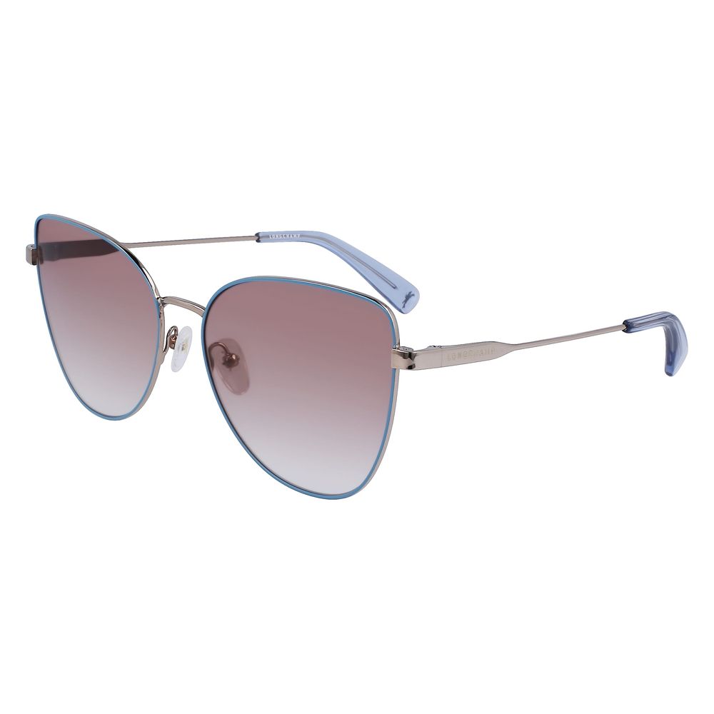 Longchamp Metal Sunglasses – Yellow Dial with Blue Lenses