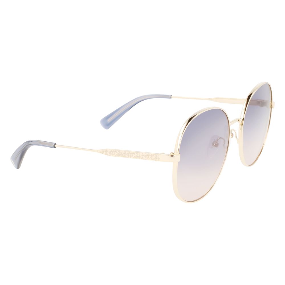 Longchamp Multicolor Metal Sunglasses – Orange Blue Gold with Pink Degraded Lenses