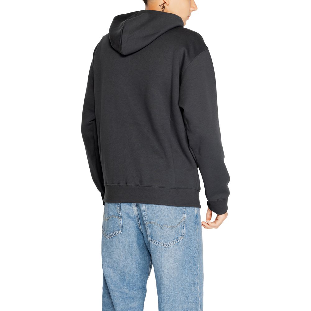 Black Cotton Sweater for Men