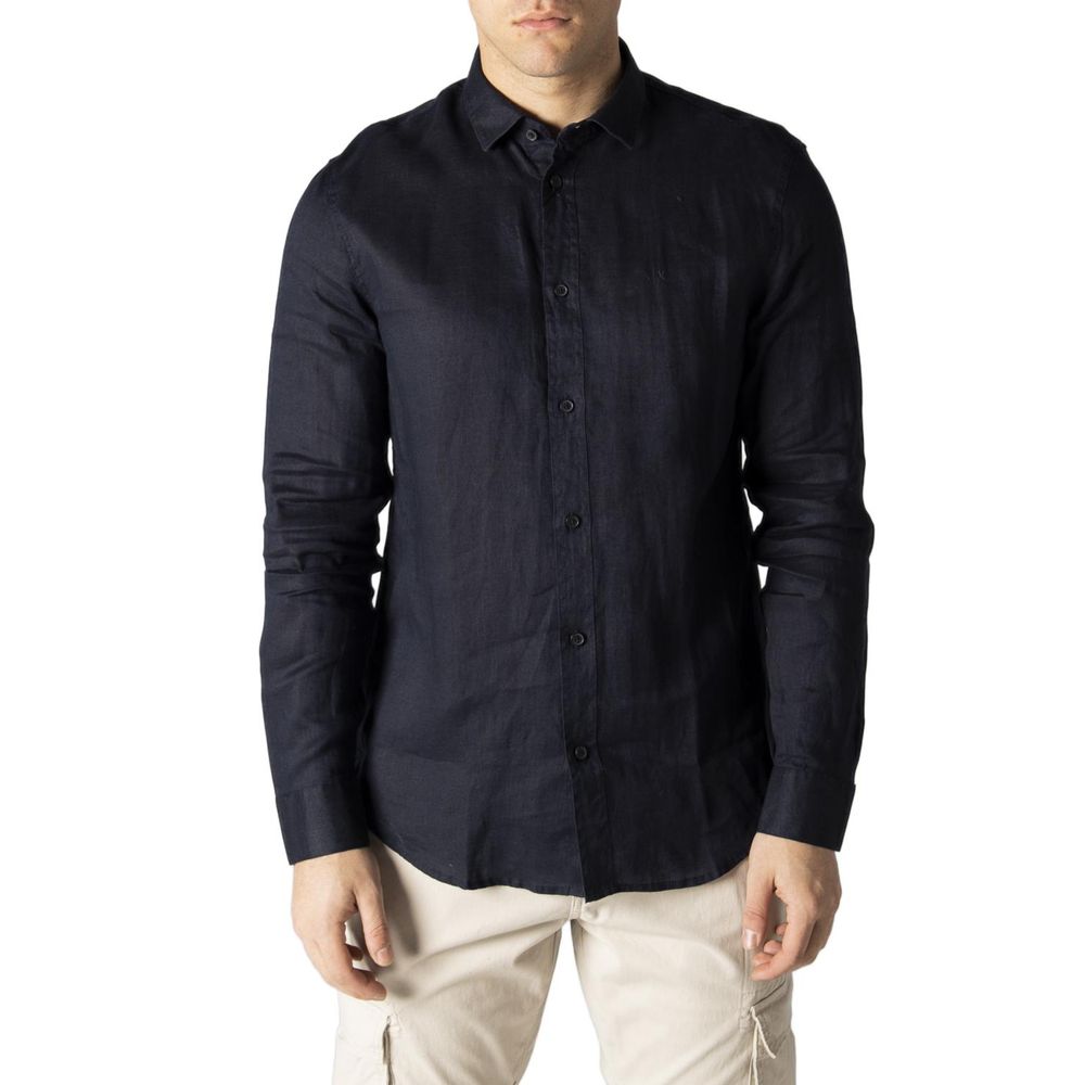 - Blue Linen Shirt