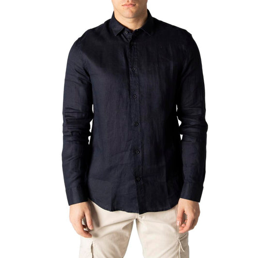 - Blue Linen Shirt