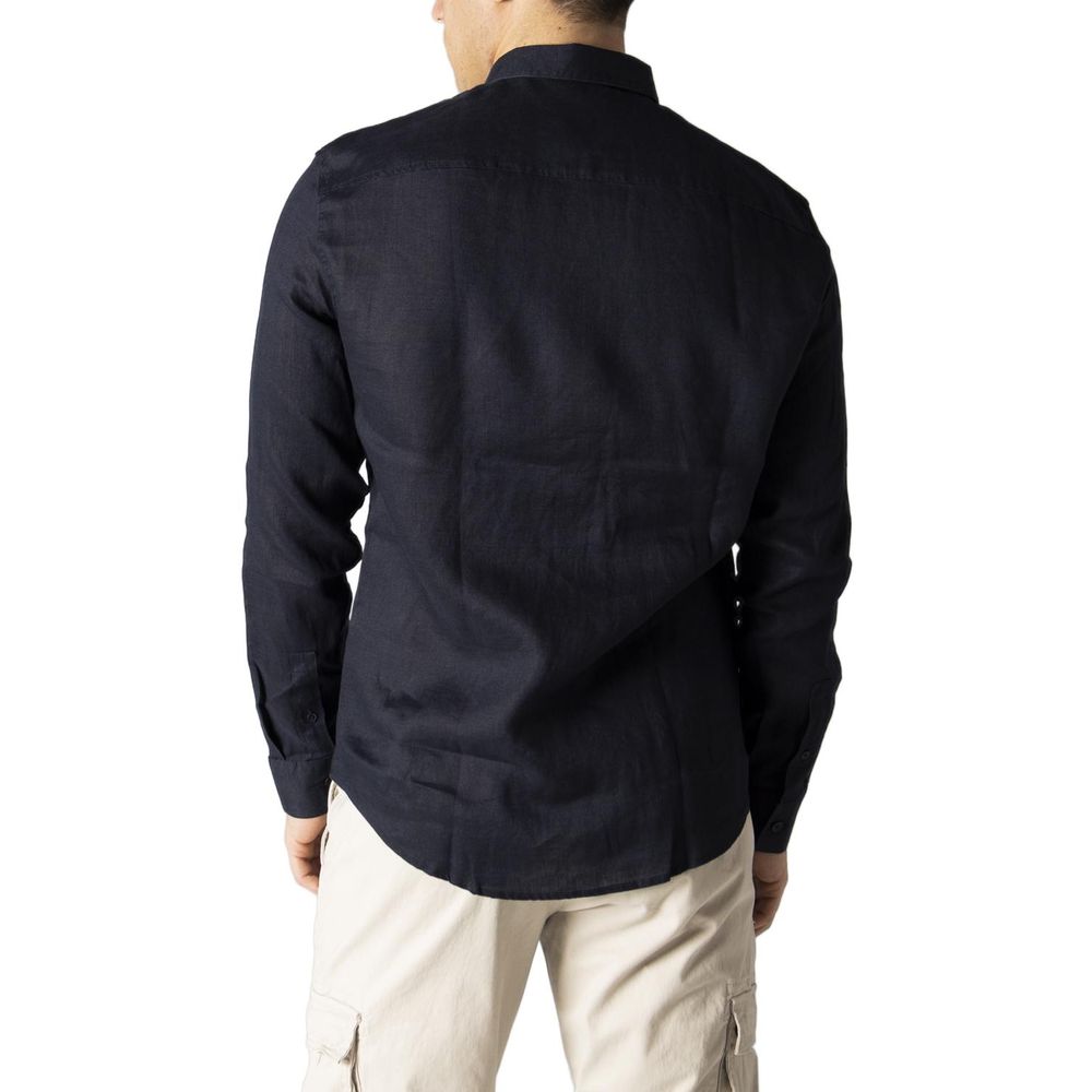 - Blue Linen Shirt