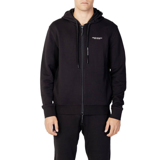 Men's Black Cotton Hoodie - Fall/Winter Collection