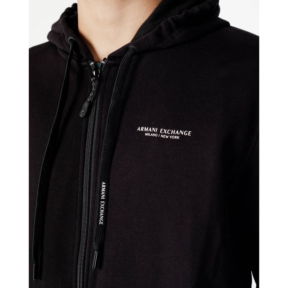 Men's Black Cotton Hoodie - Fall/Winter Collection