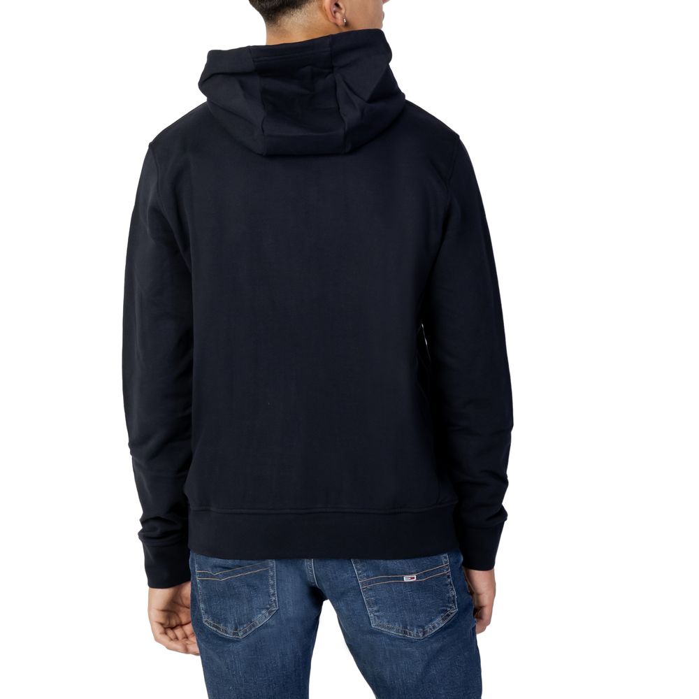 Classic Blue Cotton Hoodie for Men